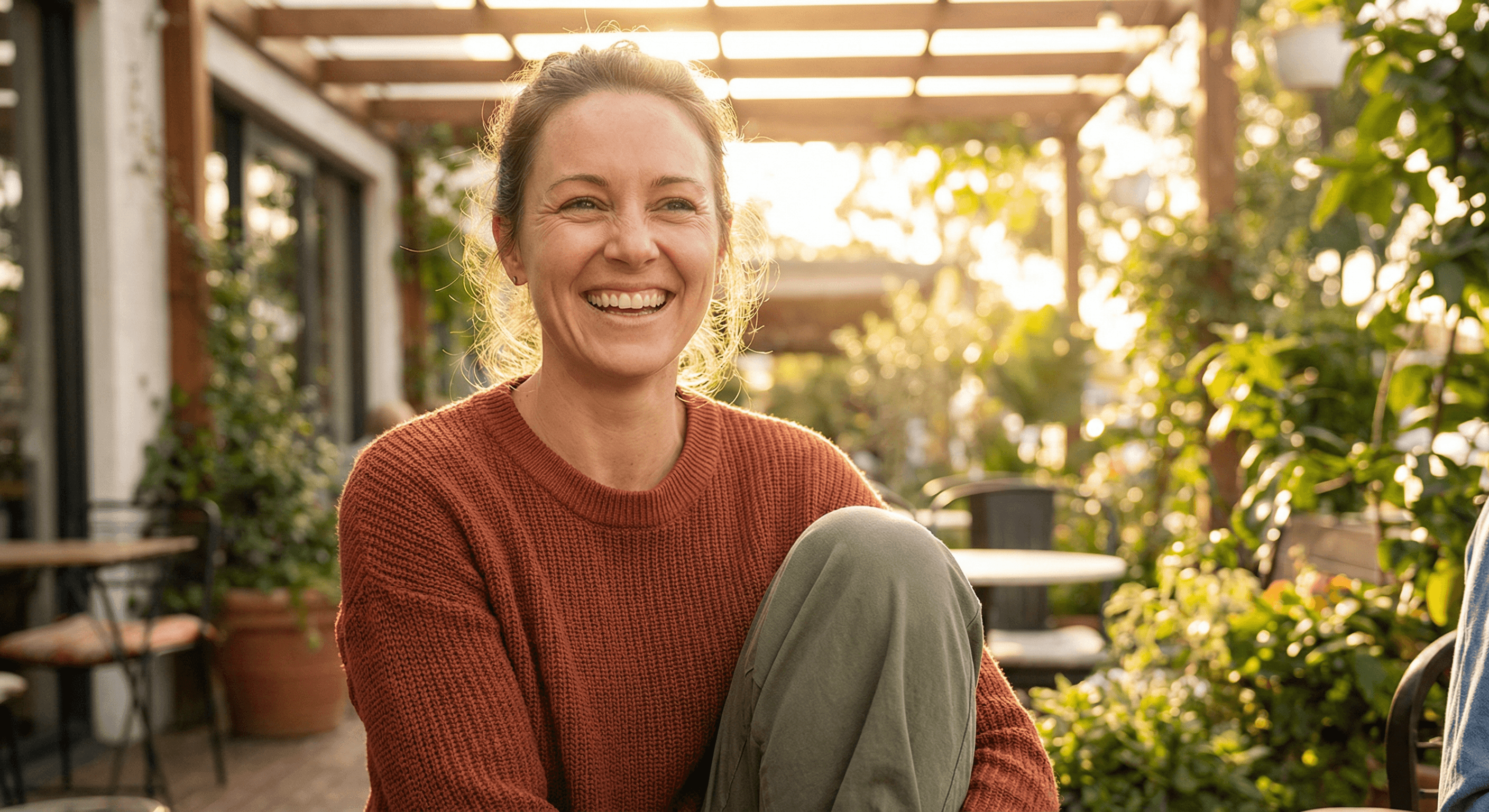 Vibrant, healthy woman glowing with energy